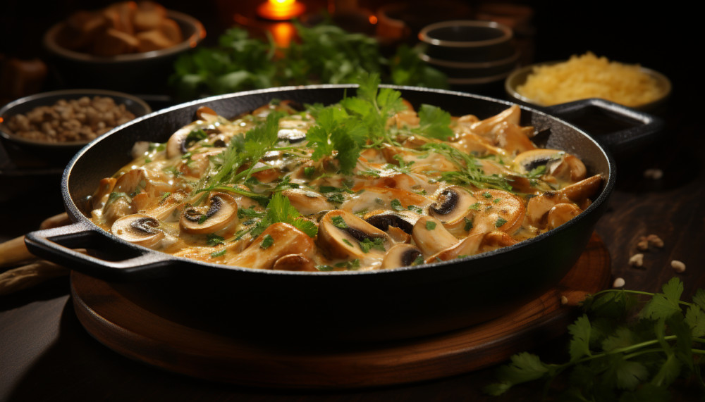Why should I choose the chicken and mushroom curry?